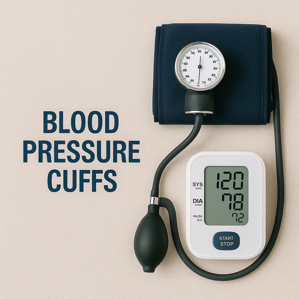 Blood pressure cuffs (manual and digital) — digital and manual blood pressure cuffs for institutional medical use.