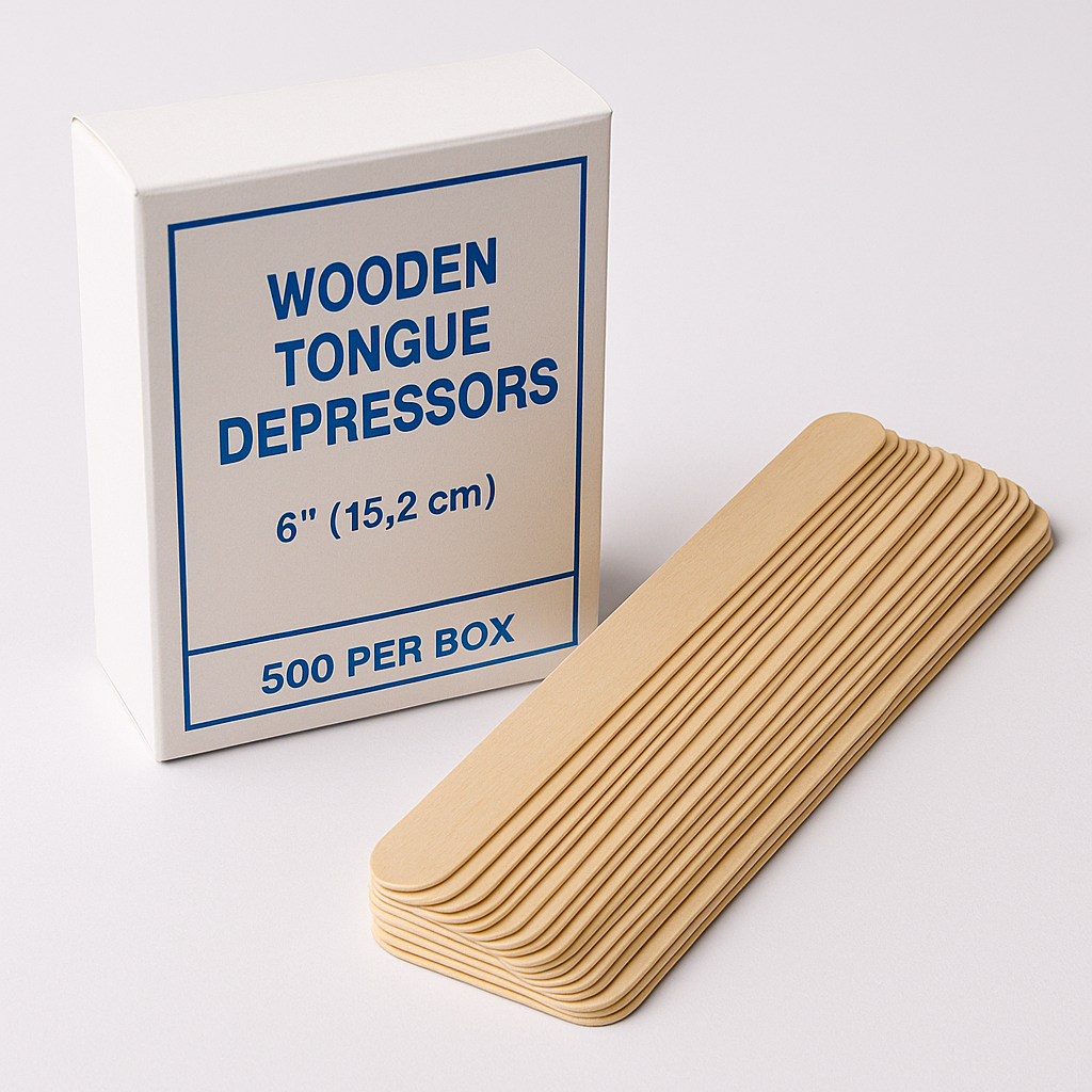 Tongue depressors (wooden) — wooden tongue depressors for safe oral examinations.